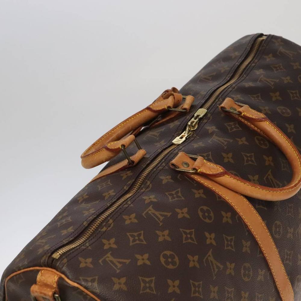 LOUIS VUITTON Monogram Keepall Bandouliere 55 Boston Bag M41414 LV Auth 95812 - Picture 6 of 16